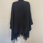 Treasure & Bond NWT  Poncho Black Fringe One Size Boho Western Edgy Witchy Chic Photo 1
