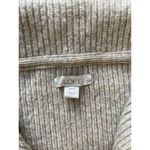 Loft  Womens Sweater XS/S Beige Wool 1/4 Zip Poncho Minimalist Classic Chic Girly Photo 5
