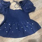 Hillhouse Home Jewel Jammie Top size L Blue Size L Photo 1