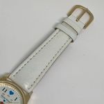 Nurse Mates  women’s gold toned watch 32mm case size white leather band running Photo 3