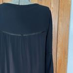 BB Dakota Black Lace-Up Bell Sleeve Swing Dress Sz Mπ Photo 11