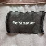 Reformation Pajama Shirt Button Front Short Sleeve Sleepwear Polka Dot Pink S Photo 8