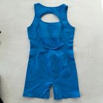 Peachy Bunz Blue Athletic Bodysuit Romper Active Wear Size M Photo 2