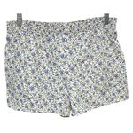 Threads of Luxx Ditsy Floral Shorts Womens L Pull On Feminine Prairie Dainty NWT Blue Size L Photo 2
