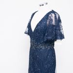 Mac Duggal Navy Embellished Evening Gown Photo 8