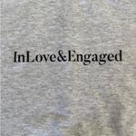 Gildan  - In Love & Engaged Crew Neck Sweatshirt in Gray & Black Photo 1