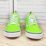 Vans  Old Skool Neon Green Canvas Low Top Lace Up Sneakers 6 Men 7.5 Women Unisex Photo 1