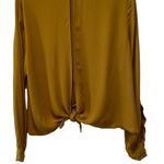 Olivaceous Tie Back Blouse Top Photo 6