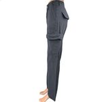 ZARA  Women's Gray Straight Wide Leg High Rise Cargo Trousers Denim Jeans Pants 2 Photo 1