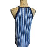 C&C California C & C California Blue White Crochet Halter Style‎ Swim Cover Up Mini Dress Beach Photo 3