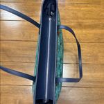 Kate Spade Gorgeous like new green and navy floral Dana tote Photo 6