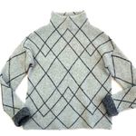✨ CHRISTIAN SIRIANO mock neck pattern sweater ✨ Gray Size XS Photo 2