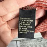 Diane Gilman DG2  Mock Neck Ribbed Pullover 3X Shimmery Bell Sleeves Casual NWT Photo 4