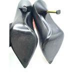 Alexander McQueen Black & Gold Studded Pointed Toe stiletto Pumps IT 39 Photo 12