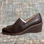 Hush Puppies  Women's Fraulein Mariya Heeled Loafer in Dark Brown Shield Leather Photo 2