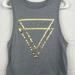 City Streets  Grey‎ Tank with Gold Design Size Medium [pre-loved condition] Photo 0