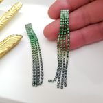 ZARA New! 's Night Out Glass Gems Earrings Photo 2