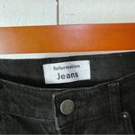 Reformation Liza High Rise Straight Jeans Size 26 in Black Photo 9