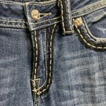 Miss Me Bootcut Jeans Size 30 Thick Stitch Embroidered Pockets Bling Grunge Y2K Photo 5