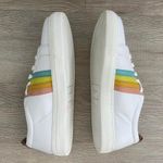 Seychelles Rainbow Stripe Stand Out White Tennis Leather Sneakers Photo 1