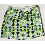 Aerie Ruched Swim Skirt NWT Floral Misty Sky Photo 1