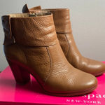 Kate Spade Caty Cognac Tumbled Leather Booties size 7 Photo 0