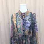 ZARA  Womens Patchwork Dress Sz S Multicolor Floral Sheer Amelie Boho Cottage Photo 1