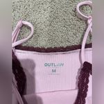 OUTLAW Y2k Retro Lace Trim Embroidered Cami Tank Top Purple Size undefined Photo 1