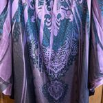 Sami & Jo Unique Vibrant Purple Scoop Neck Blouse with Batwings, Vintage-ish Photo 4