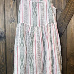 CP Shades  LINEN AZTEC PRINT SLEEVELESS MIDI W/POCKETS DRESS Photo 0