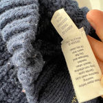 Athleta  Borealis Cowl Neck Sweater Wool Blend Long Sleeve Navy Blue Size XS Photo 9