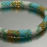 Sashka Blue / Gold / White Bracelet 8" Photo 1
