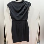 Diane Von Furstenberg  Elegant One Shoulder Dark Gray Dress Photo 1