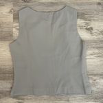Kasper Light Gray Zip Side Sleeveless V-Neck Tank Top Silky Lining Size 6P Photo 5