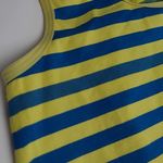 XINKI ONE SIZE YELLOW BLUE NEON COMPRESSION STYLE WORKOUT TANK TOP Photo 2