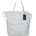 London Fog NWT$88 Collection Laura Large Tote Bag Carryall Off White Butter Soft Photo 0
