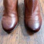 Dansko • Raina Burnished Leather Bootie brown Chestnut heeled ankle boot Photo 4