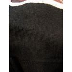 Appleseed’s Black Contrast Trim‎ Cardigan L Button Front Cotton Nylon Sweater Size L Photo 4