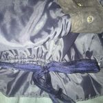 Arizona Jeans Like New Blue Arizona Leather Vest Size Medium Photo 6