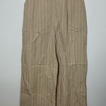 Pretty Little Thing  Beige Striped Women's Trousers Photo 0