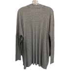 Carly Jeans Gray Oversized Long Sleeve Sweater Size Small V Neck Gray Photo 5