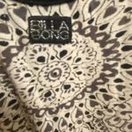 Billabong Womens Maxi Tank Dress M Medium Black & Cream Ivory Boho Bohemian Photo 6