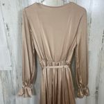 BALTICBØRN Holly Satin Maxi Dress sz M Champagne Gold Formal Wedding Long Sleeve Size M Photo 8