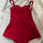 JJ's House NWT  Red Romper with Removable Bows Photo 5