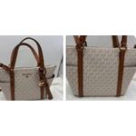 Michael Kors  Sullivan Tote Bag  Vanilla Acorn Chic Convertible Style Logo Tassel Photo 13