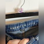American Eagle Sz 6 Denim Stretch Mom-Jean Style Cotton Hole Distressed Jeans Photo 13