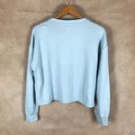 Jenni  Ribbed Henley Pajama Top, Pale Blue NWT Medium Photo 3