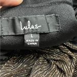 Lulus  Black Multi Metallic One-Shoulder Bodysuit - Size Large (10/12) Photo 2