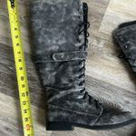 Coconuts by Matisse Coconuts tall lace up distressed gray combat boots size 8 buckle harness Photo 10