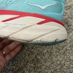 Women’s Hoka One Clifton 8 Running Shoes Size 11 Teal Blue Red Photo 8
